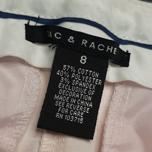 Zac & Rachel Light Pink Cuffed Capris - Picture 5 of 14